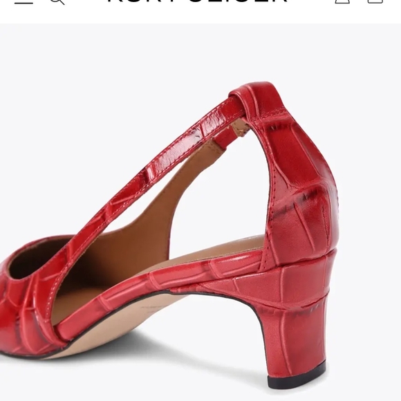 Kurt Geiger Regent Open Court Red - NWT Size 7, 7.5 - Picture 4 of 5